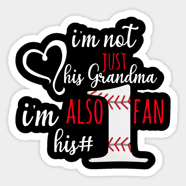 Baseball Grandma #1 Fan Sticker by animericans